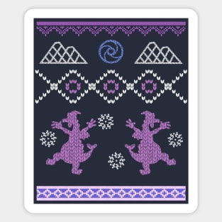 Imaginaton Dragon Ugly Sweater Sticker